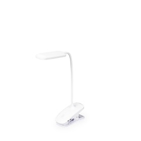 Luminária de Mesa Recarregável com Clipe 20 Leds-Bco para Empresas