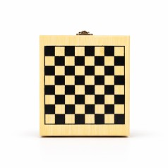 KIT VINHO XADREZ 4 PEÇAS com logotipo