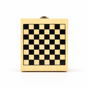 KIT VINHO XADREZ 4 PEÇAS com logotipo