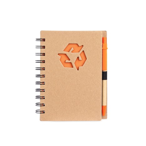 CADERNO ECOLÓGICO COM CANETA Personalizado