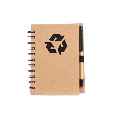 CADERNO ECOLÓGICO COM CANETA Personalizado
