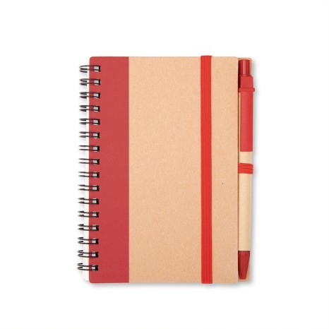 CADERNO ECOLÓGICO COM CANETA com sua marca