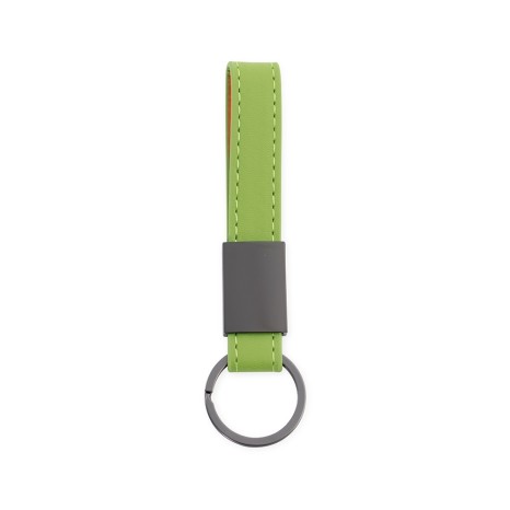 CHAVEIRO METAL COM COURO SINTÉTICO Personalizado