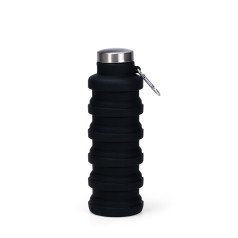 GARRAFA RETRÁTIL SILICONE 500ML com sua marca