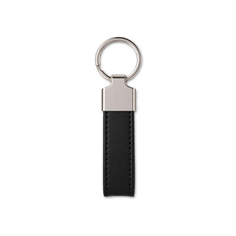 CHAVEIRO METAL COM PU com logotipo