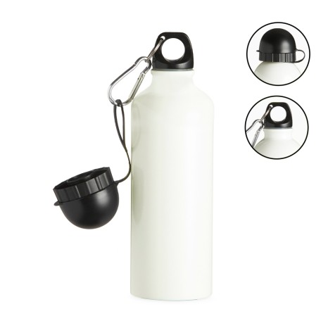 Squeeze Alumínio 500Ml com Bico e Mosquetão Personalizado