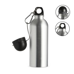 Squeeze Alumínio 500Ml com Bico e Mosquetão Personalizado