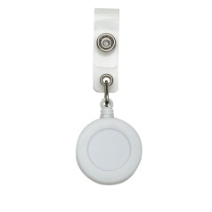 Porta Crachá Branco Leitoso Personalizado